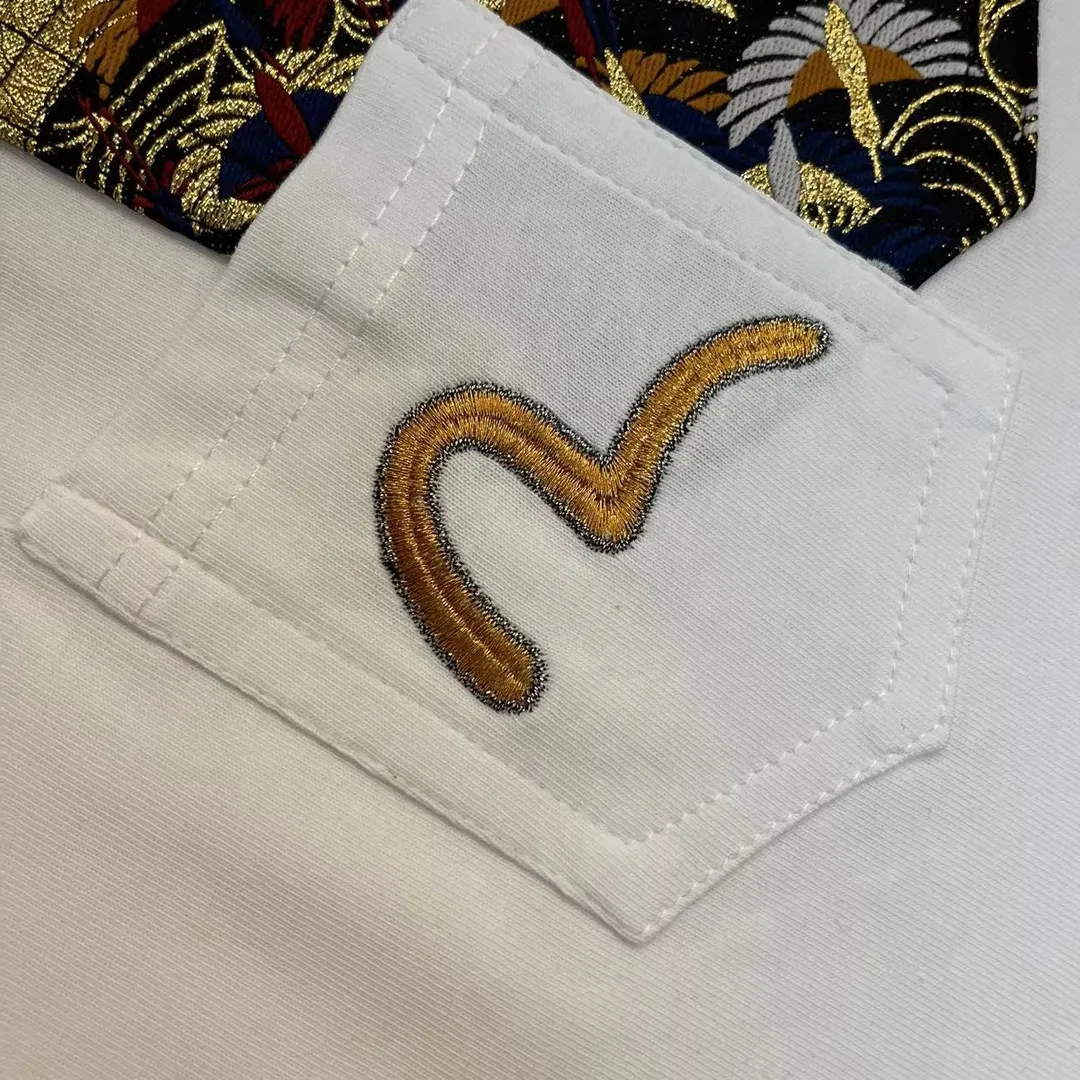 EVISU 2024New Arrival T White Size：S-XXL S 44 96 68 100-120 M 46 102 70 120-140 L 48 108 72 140-160 XL 50 116 74 160-180 XXL 52 122 76 180
